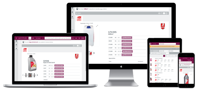 Новая опция онлайн-каталога partsfinder - единой поисковой системы для всех брендов bilstein group